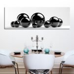 ΠΙΝΑΚΑΣ ΚΑΜΒΑΣ BLACK AND WHITE HM7198.02 80x3x30 εκ. - Image 3