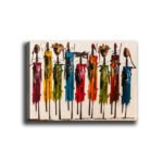 ΠΙΝΑΚΑΣ ΚΑΜΒΑΣ COLORFUL AFRICAN ART HM7197.02 100X3X70 εκ. - Image 3