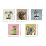 ΠΙΝΑΚΑΣ ΠΕΝΤΑΠΤΥΧΟ MDF CLEVER PETS HM7205.01 75X0,3X15 εκ. - Image 2