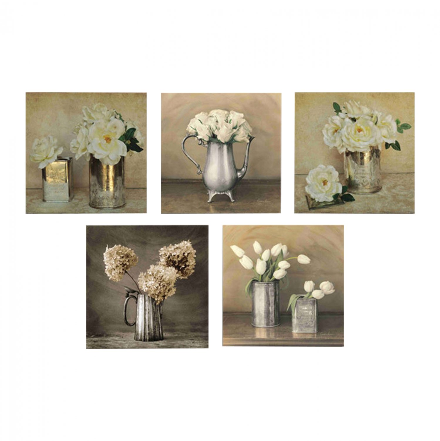 pinakas-pentaptycho-mdf-romantic-flowers ΠΙΝΑΚΑΣ ΠΕΝΤΑΠΤΥΧΟ MDF ROMANTIC FLOWERS HM7205.02 75X0,3X15 εκ. - Image 1