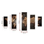 ΠΙΝΑΚΑΣ ΠΕΝΤΑΠΤΥΧΟ ΣΕ ΚΑΜΒΑ HM7331 105X3X70 εκ. - Image 2