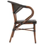 ΠΟΛΥΘΡΟΝΑ ΑΛΟΥΜΙΝΙΟΥ CLAY BAMBOO LOOK ΚΑΦΕ ΜΕ TEXTLINE HM5025 60,5x59x81 cm - Image 3