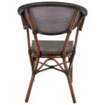 ΠΟΛΥΘΡΟΝΑ ΑΛΟΥΜΙΝΙΟΥ CLAY BAMBOO LOOK ΚΑΦΕ ΜΕ TEXTLINE HM5025 60,5x59x81 cm - Image 5