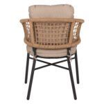 ΠΟΛΥΘΡΟΝΑ ΑΛΟΥΜΙΝΙΟΥ DARK GREY ΕΠΑΓΓΕΛΜ. RATTAN ΜΑΞΙΛΑΡΙ ΜΠΕΖ HM5863.01 60x56x84 εκ. - Image 6