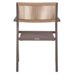 ΠΟΛΥΘΡΟΝΑ ΑΛΟΥΜΙΝΙΟΥ ΕΠΑΓΓΕΛΜΑΤΙΚΗ ΣΑΜΠΑΝΙΖΕ MIREN ME RATTAN ΠΛΑΤΗ HM5893.03 55,5x58,5x83 εκ. - Image 6