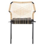 ΠΟΛΥΘΡΟΝΑ ΑΛΟΥΜΙΝΙΟΥ TROTTER HM5865.11 ΣΚΟΥΡΟΣ ΓΚΡΙ ΣΚΕΛΕΤΟΣ ΜΕ WICKER ΜΠΕΖ & ΜΑΥΡΟ ΜΑΞΙΛΑΡΙ - Image 6