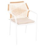 ΠΟΛΥΘΡΟΝΑ ΑΛΟΥΜΙΝΙΟΥ TROTTER HM5865.12 ΛΕΥΚΟΣ ΣΚΕΛΕΤΟΣ ΜΕ WICKER ΜΠΕΖ & ΕΚΡΟΥ ΜΑΞΙΛΑΡΙ