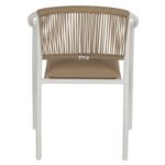 ΠΟΛΥΘΡΟΝΑ ΑΛΟΥΜΙΝΙΟΥ ΛΕΥΚΟ ΜΕ PE RATTAN WICKER HM5856.01 57x63x80Yεκ. - Image 6