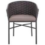 ΠΟΛΥΘΡΟΝΑ ΑΛΟΥΜΙΝΙΟΥ ΜΕ ΑΦΡΩΔΕΣ ΣΧΟΙΝΙ ΑΝΘΡΑΚΙ 60x57x77Υ εκ.HM5859.01 - Image 3