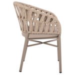 ΠΟΛΥΘΡΟΝΑ ΑΛΟΥΜΙΝΙΟΥ ΜΕ ΣΧΟΙΝΙ ΜΠΕΖ MOKA ΣΚΕΛΕΤΟ 57x56x78Υεκ.HM5857.03 - Image 4