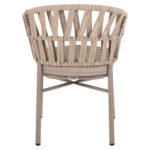 ΠΟΛΥΘΡΟΝΑ ΑΛΟΥΜΙΝΙΟΥ ΜΕ ΣΧΟΙΝΙ ΜΠΕΖ MOKA ΣΚΕΛΕΤΟ 57x56x78Υεκ.HM5857.03 - Image 6