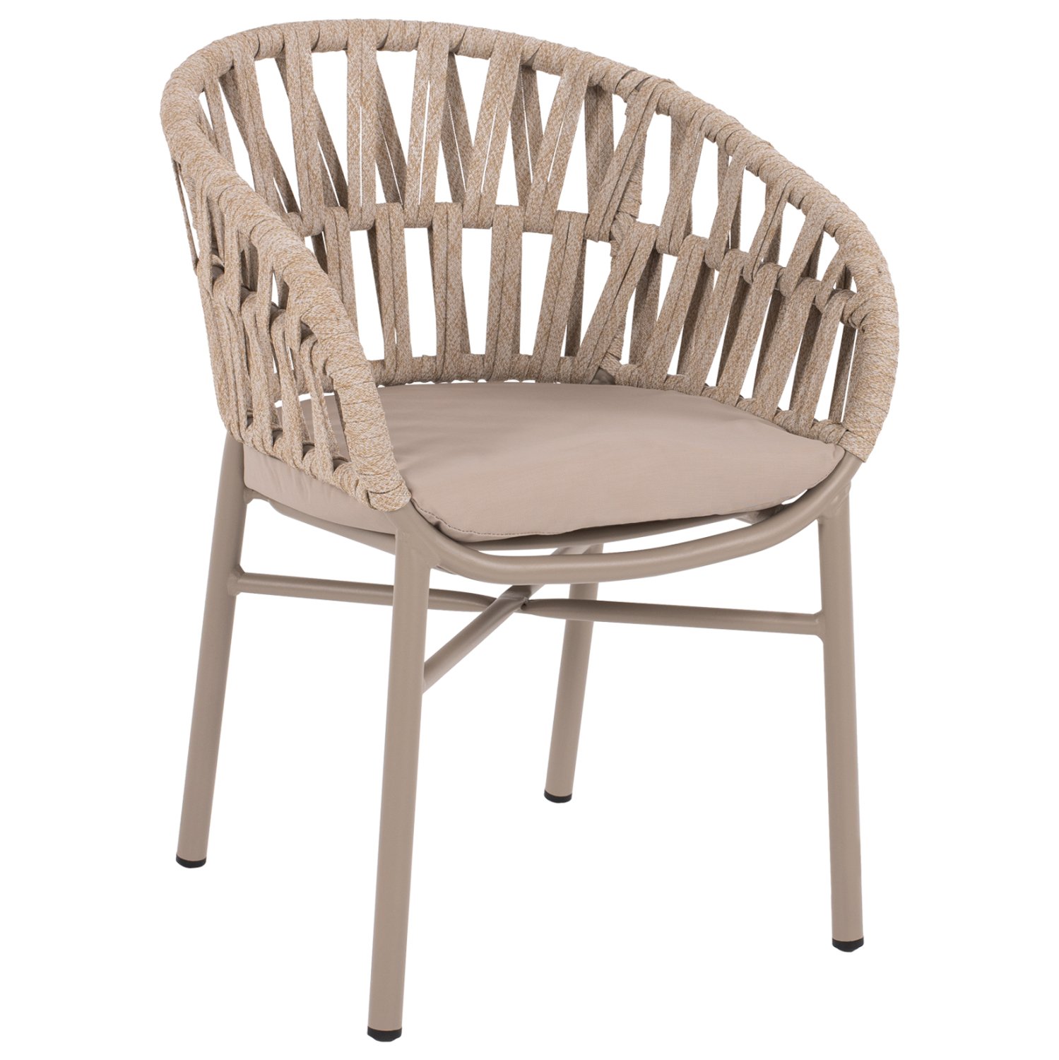 polythrona-aloyminioy-me-schoini-mpez-mo ΠΟΛΥΘΡΟΝΑ ΑΛΟΥΜΙΝΙΟΥ ΜΕ ΣΧΟΙΝΙ ΜΠΕΖ MOKA ΣΚΕΛΕΤΟ 57x56x78Υεκ.HM5857.03 - Image 1