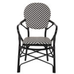 ΠΟΛΥΘΡΟΝΑ ΑΛΟΥΜΙΝΙΟΥ ΜΕ TEXTLINE ΜΑΥΡΟ-ΛΕΥΚΟ HM5928.01 56x59x94,5Yεκ. - Image 3