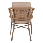 ΠΟΛΥΘΡΟΝΑ ΑΛΟΥΜΙΝΙΟΥ ΜΟΚΑ ΕΠΑΓΓΕΛΜ. RATTAN & ΜΑΞΙΛΑΡΙ ΜΠΕΖ HM5863.02 60x56x84 εκ. - Image 6