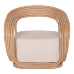 ΠΟΛΥΘΡΟΝΑ DUCHESS ΑΠΟ RATTAN ΦΥΣΙΚΟ-ΕΚΡΟΥ ΜΑΞΙΛΑΡΙ HM9478 81x59x70Y εκ. - Image 3