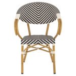 ΠΟΛΥΘΡΟΝΑ BAMBOO LOOK HM5861.01 ΜΑΥΡΟ-ΛΕΥΚΟ 57x55x82 εκ. - Image 3