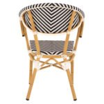 ΠΟΛΥΘΡΟΝΑ BAMBOO LOOK HM5861.01 ΜΑΥΡΟ-ΛΕΥΚΟ 57x55x82 εκ. - Image 6