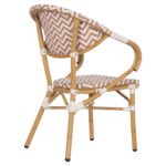 ΠΟΛΥΘΡΟΝΑ BAMBOO LOOK HM5861.03 ΚΑΦΕ-ΛΕΥΚΟ 58.5x58x82Υεκ. - Image 5