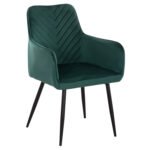 ΠΟΛΥΘΡΟΝΑ LATRELL HM8582.03 ΚΥΠΑΡΙΣΣΙ ΒΕΛΟΥΔΟ & ΜΑΥΡΑ ΜΕΤΑΛΛΙΚΑ ΠΟΔΙΑ 54x57x84Yεκ.