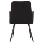 ΠΟΛΥΘΡΟΝΑ LATRELL HM8582.04 ΜΑΥΡΟ ΒΕΛΟΥΔΟ & ΜΑΥΡΑ ΜΕΤΑΛΛΙΚΑ ΠΟΔΙΑ 54x57x84Yεκ. - Image 6