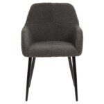 ΠΟΛΥΘΡΟΝΑ SHELLY HM8591.01 ΥΦΑΣΜΑ TEDDY ΓΚΡΙ ΜΕ ΜΑΥΡΑ ΜΕΤΑΛΛΙΚΑ ΠΟΔΙΑ 57x55x87Yεκ. - Image 3