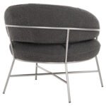 ΠΟΛΥΘΡΟΝΑ TRUDI HM8639.21 ΑΠΟ ΜΠΟΥΚΛΕ ΓΚΡΙ ΜΕ ΑΣΗΜΙ ΜΕΤΑΛΛΙΚΟ ΣΚΕΛΕΤΟ 84x79x76Υ εκ. - Image 5