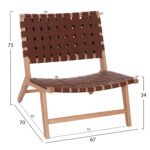 ΠΟΛΥΘΡΟΝΑ HM9326.01 FELIPE ΞΥΛΟ ΤΟΟΝ ΜΕ ΠΛΕΞΗ PU 67x70x75Y εκ. - Image 2