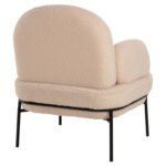 ΠΟΛΥΘΡΟΝΑ AGNES HM9525.20 ΕΚΡΟΥ ΜΠΟΥΚΛΕ-ΜΑΥΡΑ ΜΕΤΑΛΛΙΚΑ ΠΟΔΙΑ 74x71x83Υεκ. - Image 5