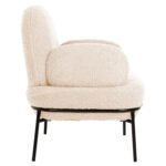 ΠΟΛΥΘΡΟΝΑ AGNES HM9525.23 ΛΕΥΚΟ ΜΠΟΥΚΛΕ-ΜΑΥΡΑ ΜΕΤΑΛΛΙΚΑ ΠΟΔΙΑ 74x71x83Υεκ. - Image 4