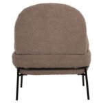 ΠΟΛΥΘΡΟΝΑ AGNES HM9525.25 ΑΝΟΙΧΤΟ ΚΑΦΕ ΜΠΟΥΚΛΕ-ΜΑΥΡΑ ΜΕΤΑΛΛΙΚΑ ΠΟΔΙΑ 74x71x83Υεκ. - Image 6