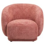 ΠΟΛΥΘΡΟΝΑ KARPEN HM9600.02 ΡΟΖ ΜΠΟΥΚΛΕ ΥΦΑΣΜΑ 93x87x78Υ εκ. - Image 2