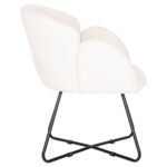 ΠΟΛΥΘΡΟΝΑ HARNIS HM9603.06 ΕΚΡΟΥ ΜΠΟΥΚΛΕ-ΜΑΥΡΑ ΜΕΤΑΛ.ΠΟΔΙΑ ΧΙΑΣΤΙ 59,5x64x77Υεκ - Image 4