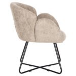 ΠΟΛΥΘΡΟΝΑ HARNIS HM9603.08 ΜΠΕΖ ΜΠΟΥΚΛΕ-ΜΑΥΡΑ ΜΕΤΑΛ.ΠΟΔΙΑ ΧΙΑΣΤΙ 59,5x64x77Υεκ - Image 4