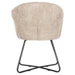 ΠΟΛΥΘΡΟΝΑ HARNIS HM9603.08 ΜΠΕΖ ΜΠΟΥΚΛΕ-ΜΑΥΡΑ ΜΕΤΑΛ.ΠΟΔΙΑ ΧΙΑΣΤΙ 59,5x64x77Υεκ - Image 6