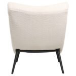 ΠΟΛΥΘΡΟΝΑ BRYM HM9605.06 ΕΚΡΟΥ ΜΠΟΥΚΛΕ ΥΦΑΣΜΑ-ΜΑΥΡΑ ΞΥΛΙΝΑ ΠΟΔΙΑ 97x80x100Υ εκ. - Image 4