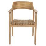 ΠΟΛΥΘΡΟΝΑ KINGSLEY HM9634.01 ΞΥΛΟ SUNGKAI & ΨΑΘΑ ΣΕ ΦΥΣΙΚΟ ΧΡΩΜΑ 57,5x54x80Yεκ. - Image 3