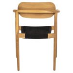 ΠΟΛΥΘΡΟΝΑ OSLO HM9636.02 ΞΥΛΟ TEAK ΦΥΣΙΚΟ & ΜΑΥΡΟ ΣΧΟΙΝΙ 55x54x80Y εκ. - Image 6