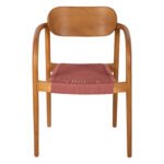 ΠΟΛΥΘΡΟΝΑ OSLO HM9636.06 ΞΥΛΟ TEAK ΦΥΣΙΚΟ & ΡΟΖ ΣΧΟΙΝΙ 55x54x80Yεκ. - Image 3