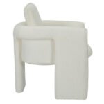 ΠΟΛΥΘΡΟΝΑ CRUSHER HM9681.04 ΛΕΥΚΟ ΜΠΟΥΚΛΕ ΥΦΑΣΜΑ-ΜΕΤΑΛΛΙΚΟΣ ΣΚΕΛΕΤΟΣ 82x78x87Υεκ. - Image 4