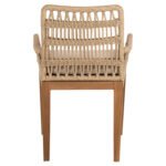 ΠΟΛΥΘΡΟΝΑ STARDOM HM9760.01 ΞΥΛΟ ΤΕΑΚ ΚΑΙ ΣΧΟΙΝΙ- ΦΥΣΙΚΟ ΧΡΩΜΑ 57x65x83Yεκ. - Image 6