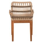 ΠΟΛΥΘΡΟΝΑ STARDOM HM9760.03 ΞΥΛΟ ΤΕΑΚ ΣΕ ΜΕΛΙ ΚΑΙ ΜΑΥΡΟ ΣΧΟΙΝΙ 57x65x83Yεκ. - Image 6