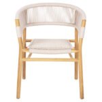 ΠΟΛΥΘΡΟΝΑ IRVING HM9763 ΞΥΛΟ ΤΕΑΚ ΣΕ ΦΥΣΙΚΟ ΧΡΩΜΑ ΜΕ ΜΠΕΖ ΣΧΟΙΝΙ 60x55x78Yεκ. - Image 3