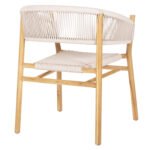 ΠΟΛΥΘΡΟΝΑ IRVING HM9763 ΞΥΛΟ ΤΕΑΚ ΣΕ ΦΥΣΙΚΟ ΧΡΩΜΑ ΜΕ ΜΠΕΖ ΣΧΟΙΝΙ 60x55x78Yεκ. - Image 5