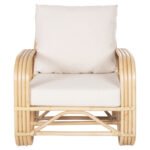 ΠΟΛΥΘΡΟΝΑ BARONESS HM9813 ΦΥΣΙΚΟ RATTAN ΚΑΙ ΛΕΥΚΑ ΜΑΞΙΛΑΡΙΑ 81x90x92Yεκ. - Image 3