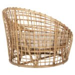 ΠΟΛΥΘΡΟΝΑ ENTO HM9814 RATTAN ΣΕ ΦΥΣΙΚΟ-ΜΠΕΖ ΜΑΞΙΛΑΡΙ 85x75x67Yεκ. - Image 5