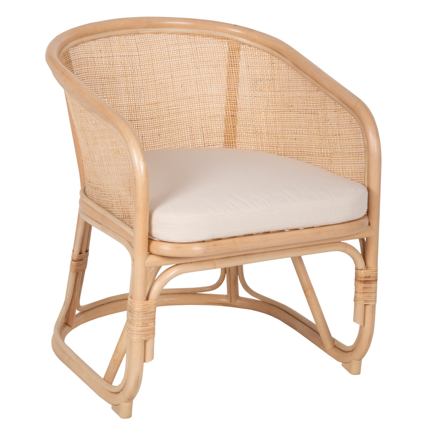 polythrona-fb99839-rattan-se-fysiko-chro ΠΟΛΥΘΡΟΝΑ ΚΙΚΟ HM9839 RATTAN ΣΕ ΦΥΣΙΚΟ ΧΡΩΜΑ-ΛΕΥΚΟ ΜΑΞΙΛΑΡΙ 61x71x76Yεκ. - Image 1