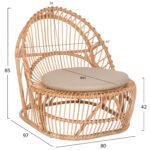 ΠΟΛΥΘΡΟΝΑ ENTROPY HM9840.01 RATTAN ΦΥΣΙΚΟ ΜΕ ΕΚΡΟΥ ΜΑΞΙΛΑΡΙ 80x97x85Υεκ. - Image 2
