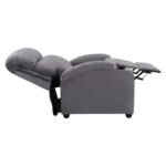 ΠΟΛΥΘΡΟΝΑ ΓΚΡΙ ΒΕΛΟΥΔΟ RELAX ΜΕ ΜΗΧΑΝΙΣΜΟ HM0122.10 80x92x102Υ εκ. - Image 4