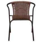 ΠΟΛΥΘΡΟΝΑ ΚΑΡΕΚΛΑ CAMEL HM5015.02 ΚΑΦΕ ΜΕΤΑΛΛΙΚΗ ΜΕ WICKER ΚΑΦΕ 48x48-53x72 cm - Image 6