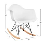 ΠΟΛΥΘΡΟΝΑ ΚΟΥΝΙΣΤΗ ΜΕ ΚΑΘΙΣΜΑ ΛΕΥΚΟ MIRTO & ΜΑΥΡΟ ΣΚΕΛΕΤΟ HM0035.11 61x71x64 εκ. - Image 2